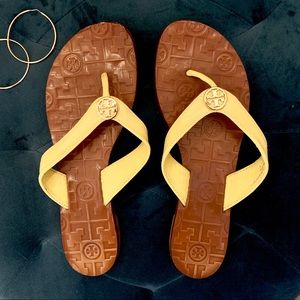 Tory Burch Yellow Sandals